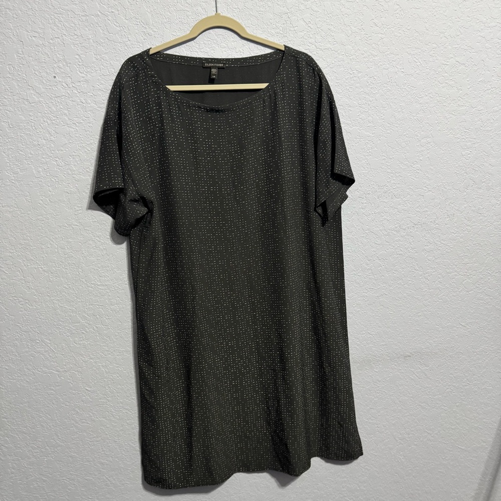Eileen Fisher Morse Code “The Future Is Female” Shift Dress